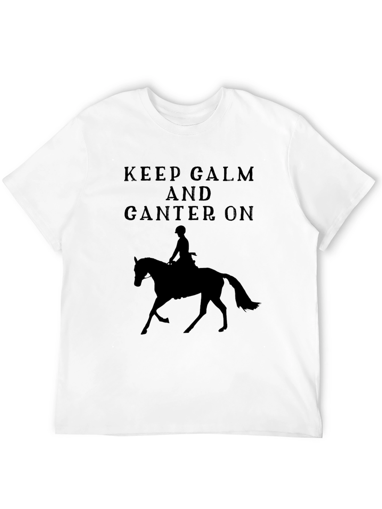 Keep Calm and Canter On Horse Riding T-Shirt