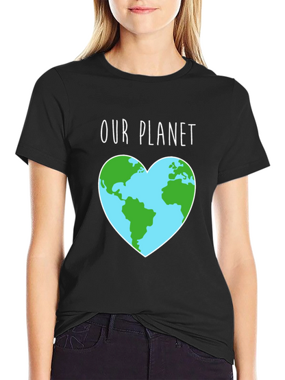 Our Planet Earth Heart Graphic Tee