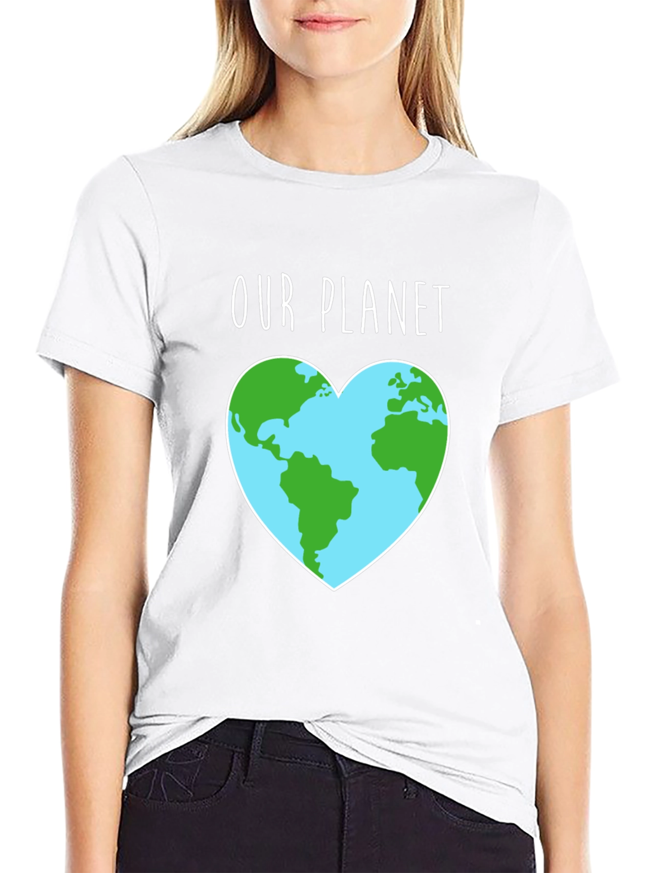 Our Planet Earth Heart Graphic Tee