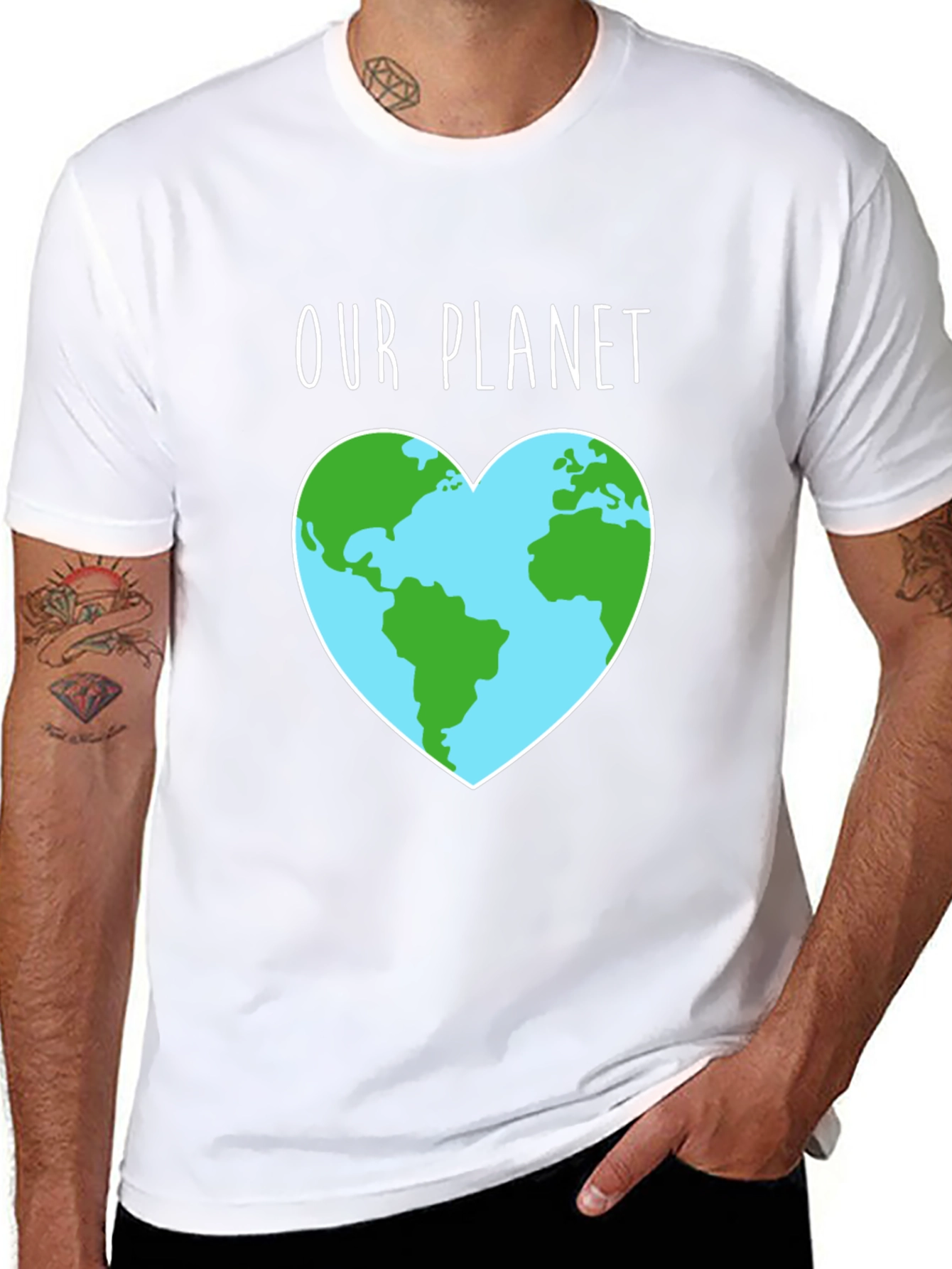 Our Planet Earth Heart Graphic Tee