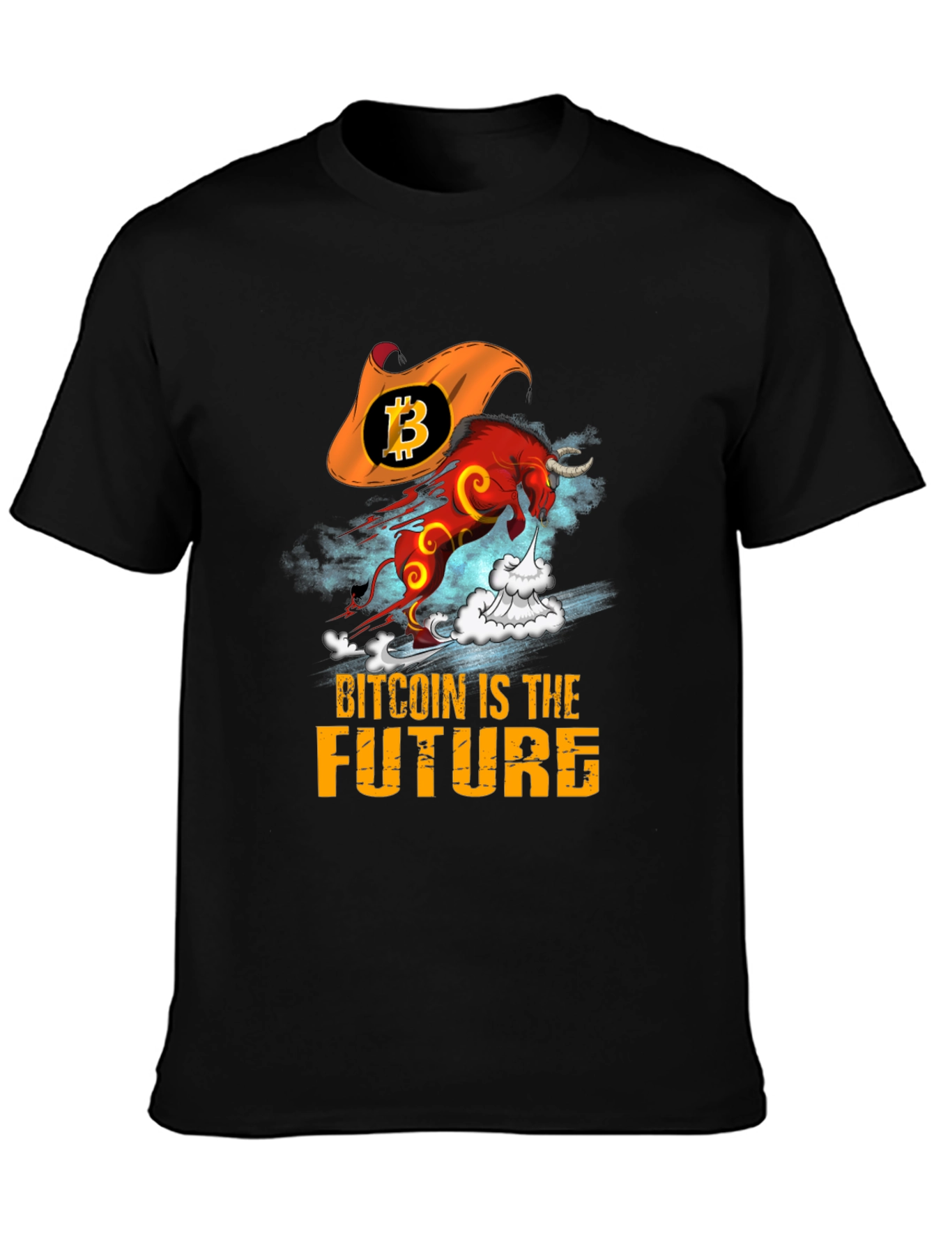 Bitcoin is the Future Bull T-Shirt