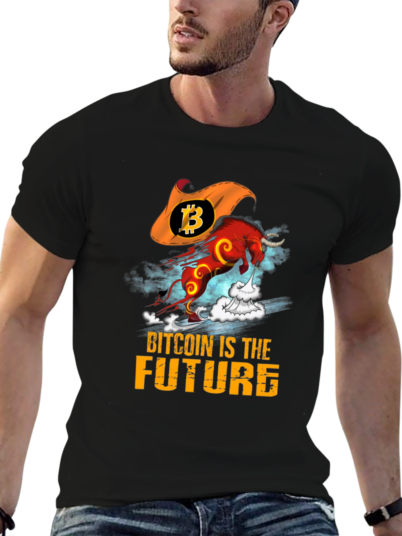 Bitcoin is the Future Bull T-Shirt