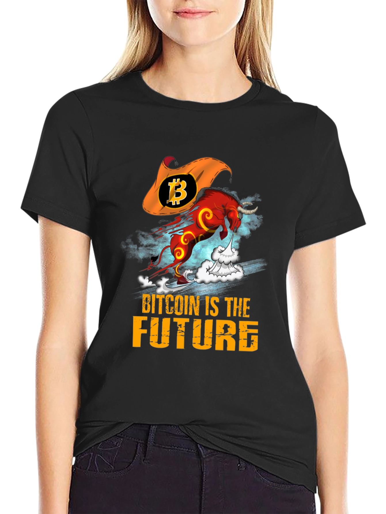 Bitcoin is the Future Bull T-Shirt