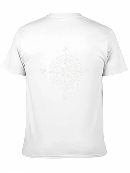 Compass Rose Graphic T-Shirt - Black