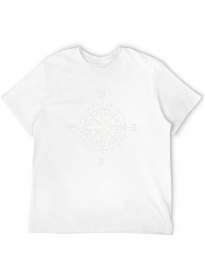 Compass Rose Graphic T-Shirt - Black