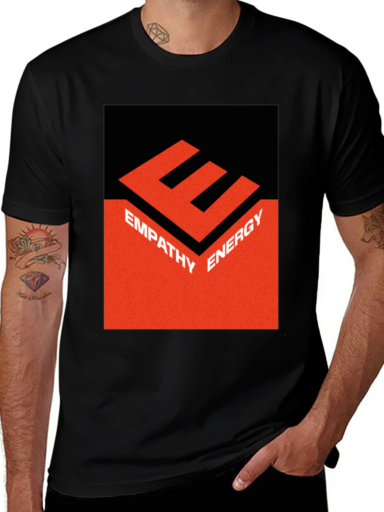 Empathy Energy Graphic Tee - Bold Statement Shirt
