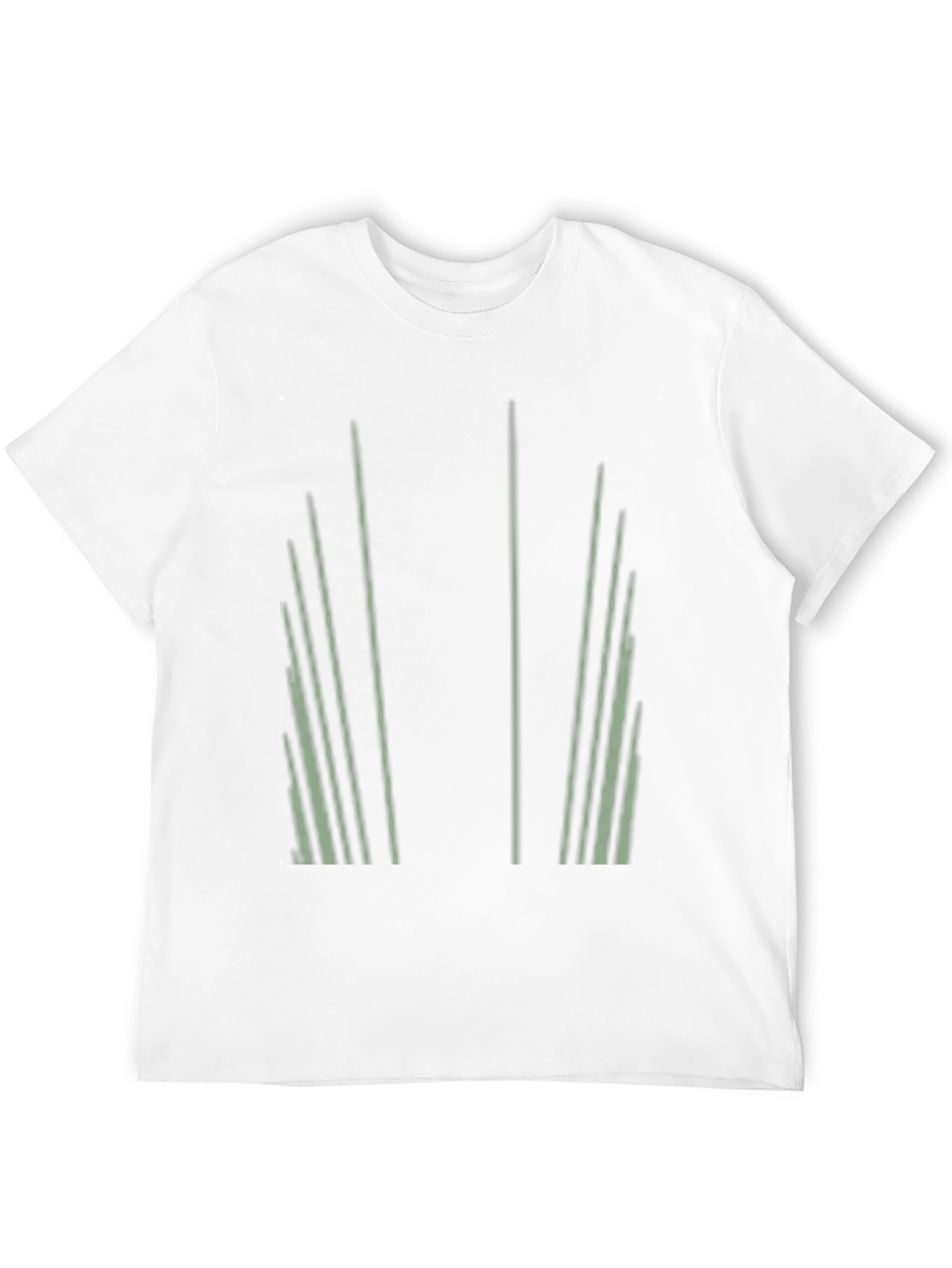 Abstract Striped Graphic Print Black T-Shirt