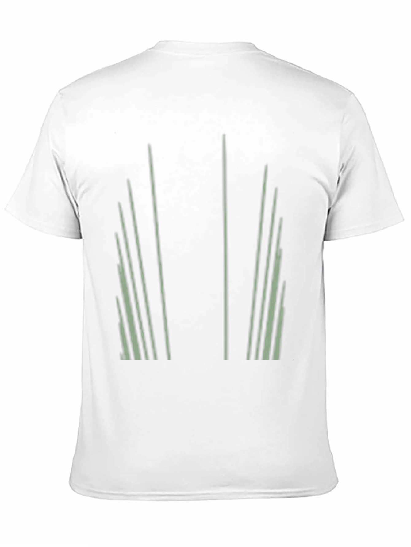 Abstract Striped Graphic Print Black T-Shirt