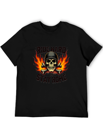 Ride Hard Skull Graphic T-Shirt