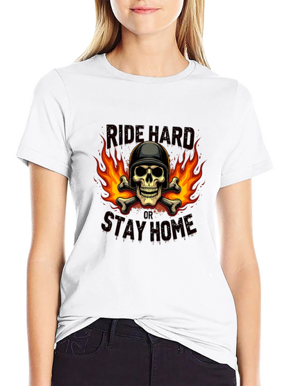 Ride Hard Skull Graphic T-Shirt