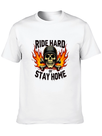 Ride Hard Skull Graphic T-Shirt