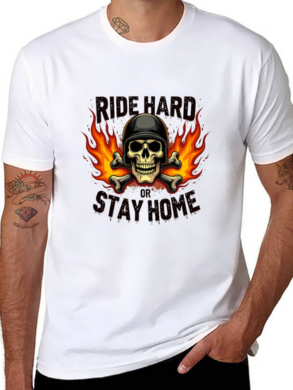 Ride Hard Skull Graphic T-Shirt
