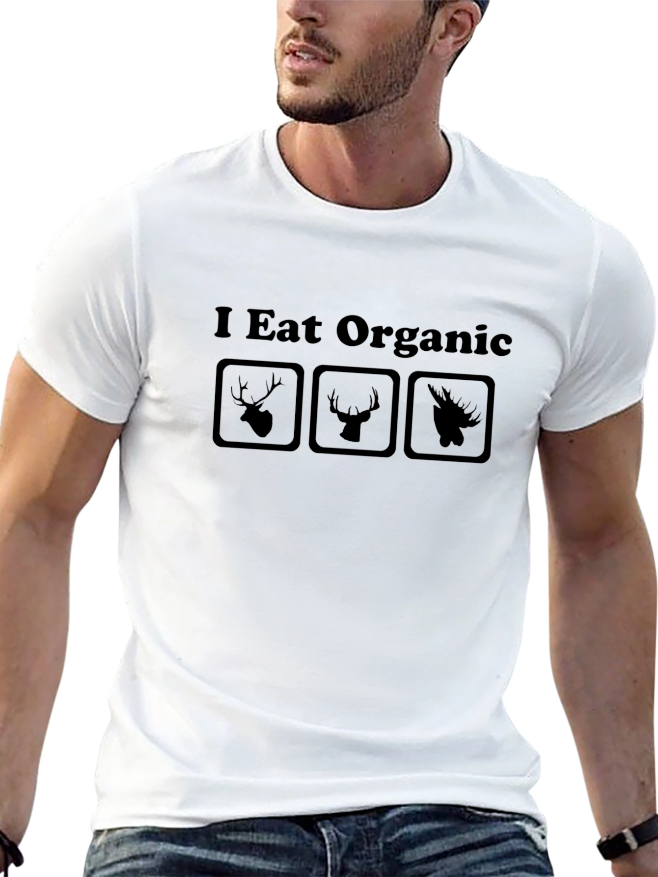 I Eat Organic Graphic Tee - Hunting T-Shirt