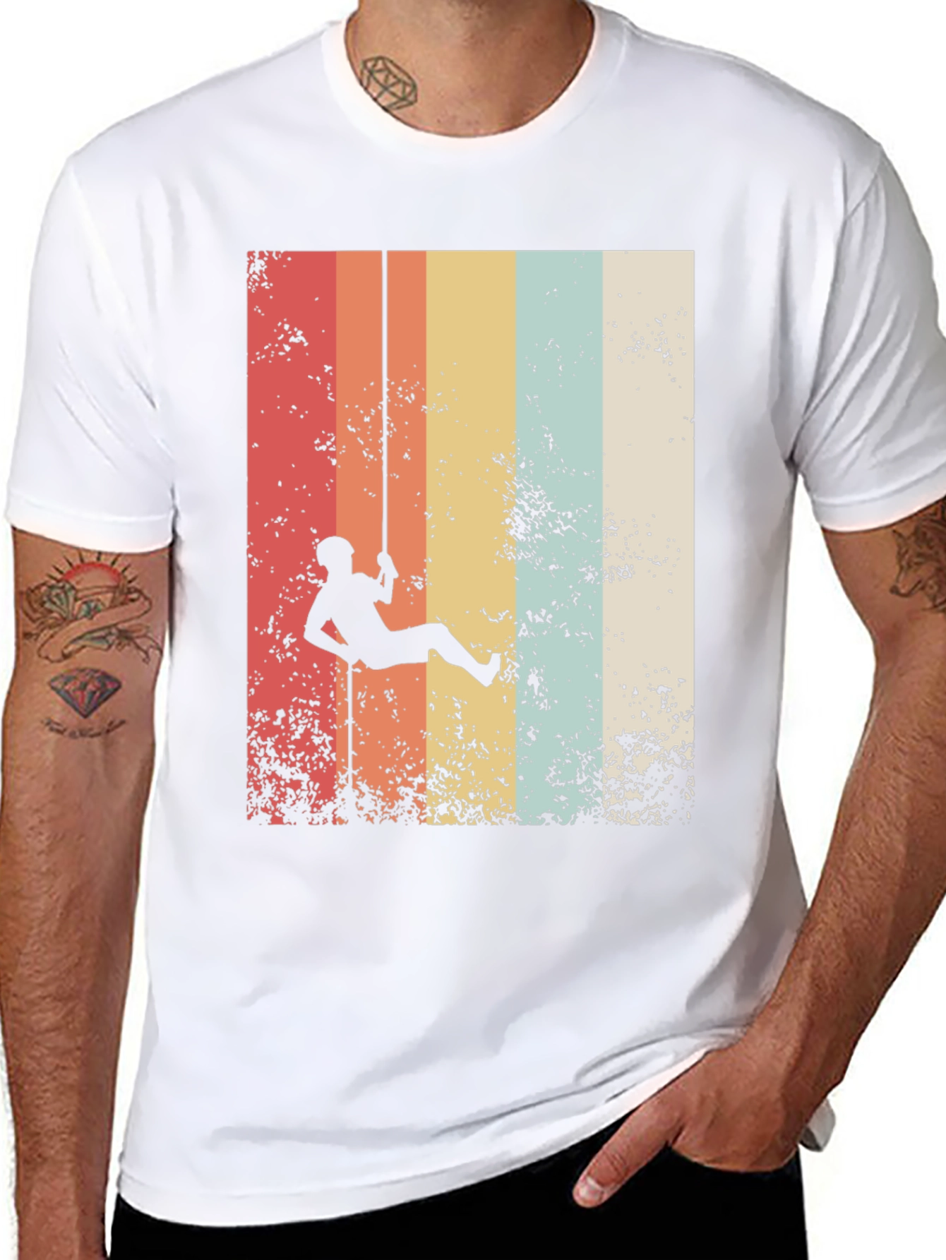 Retro Rock Climbing Graphic Tee