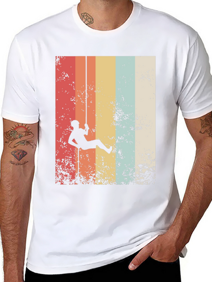 Retro Rock Climbing Graphic Tee