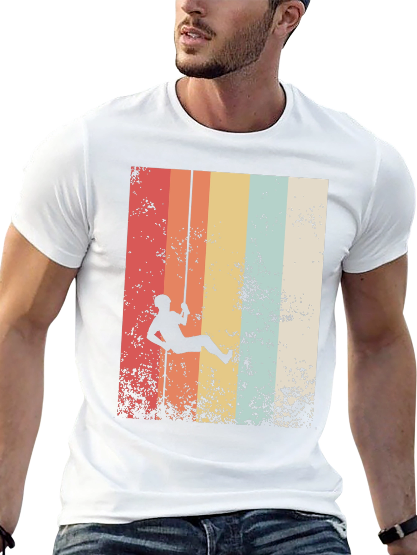 Retro Rock Climbing Graphic Tee