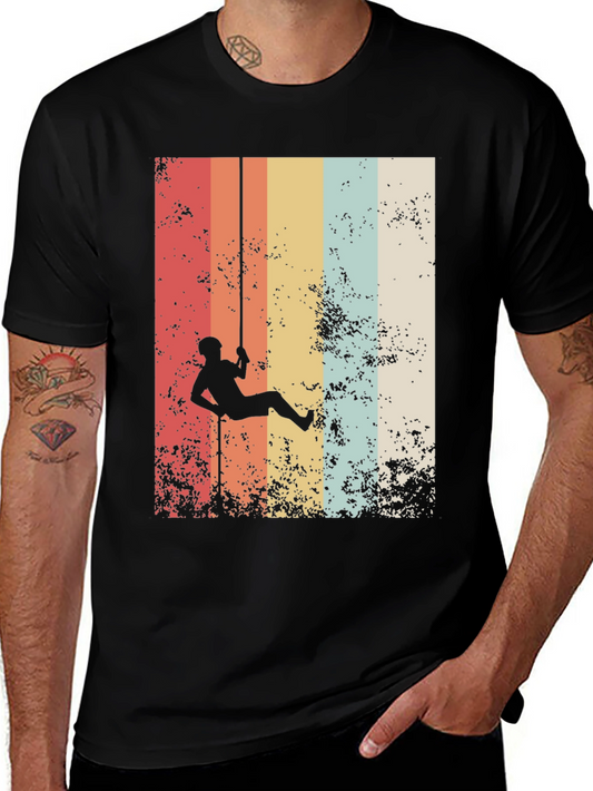 Retro Rock Climbing Graphic Tee