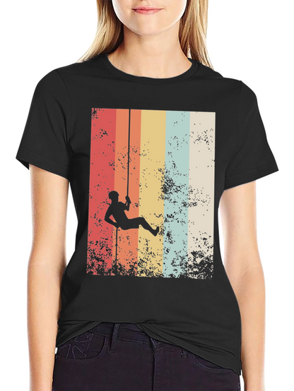 Retro Rock Climbing Graphic Tee