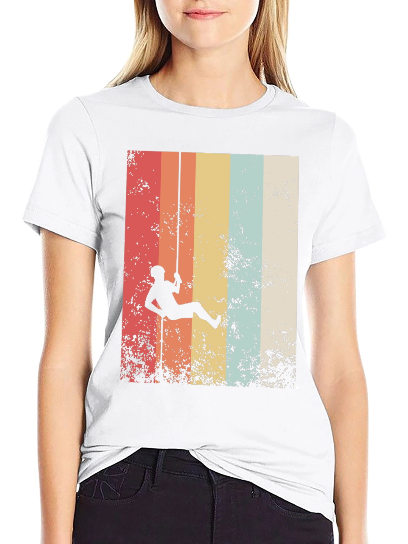 Retro Rock Climbing Graphic Tee