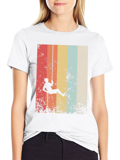 Retro Rock Climbing Graphic Tee