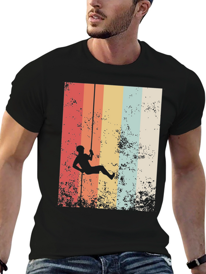 Retro Rock Climbing Graphic Tee