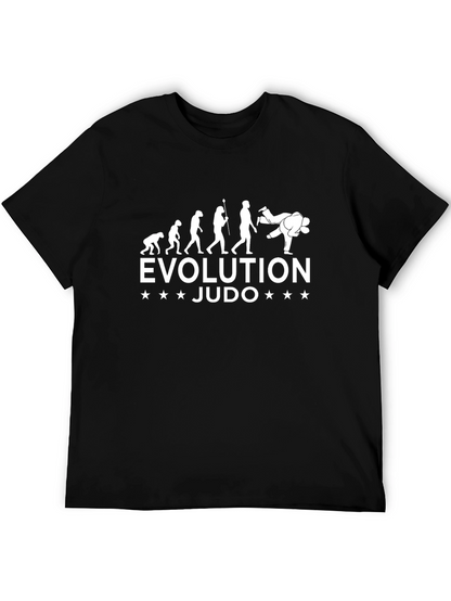 Judo Evolution Black T-Shirt Martial Arts Athlete