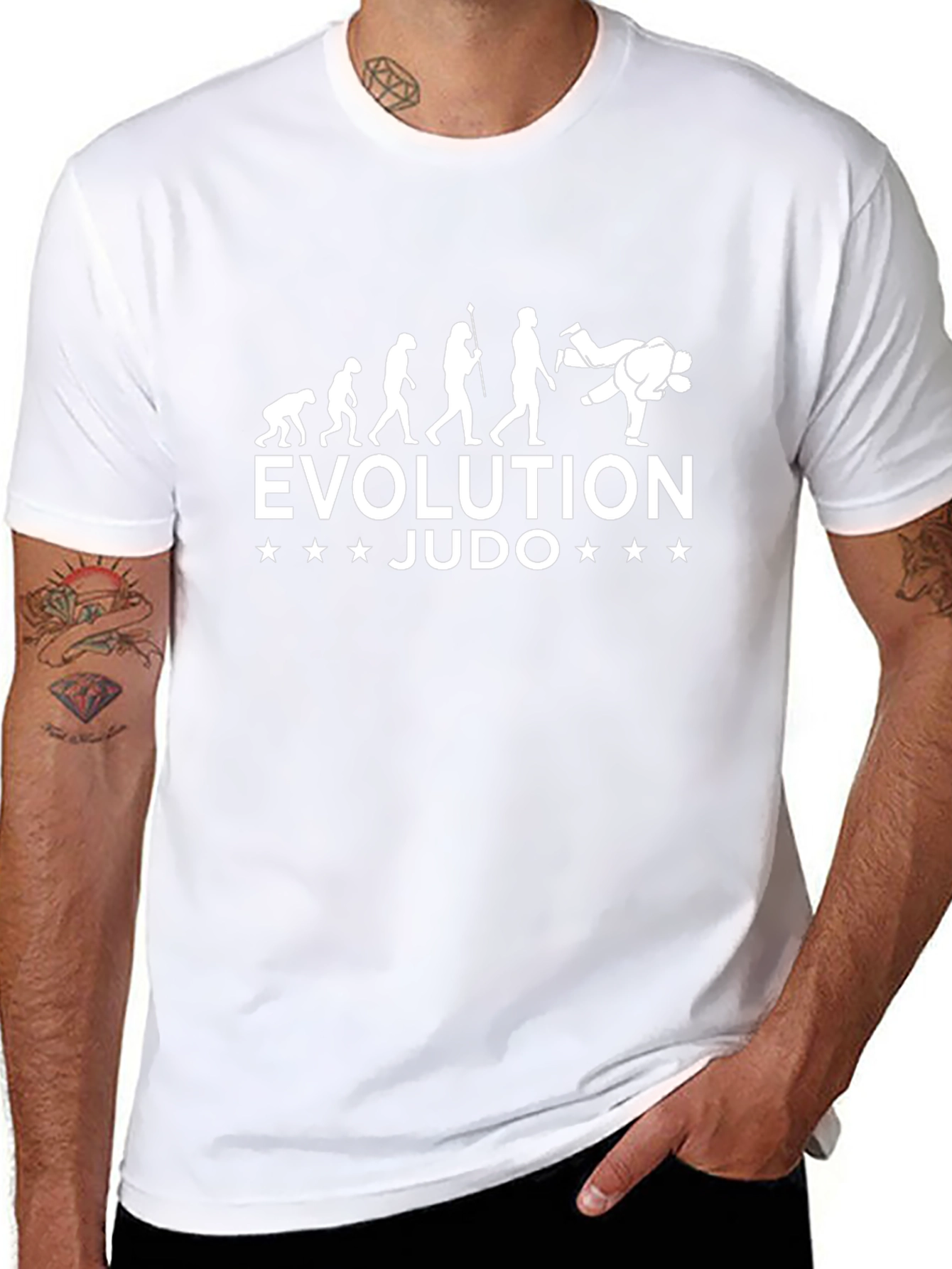 Judo Evolution Black T-Shirt Martial Arts Athlete