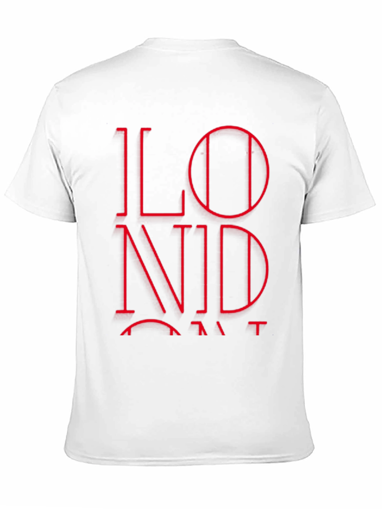 London Red Graphic Black T-Shirt