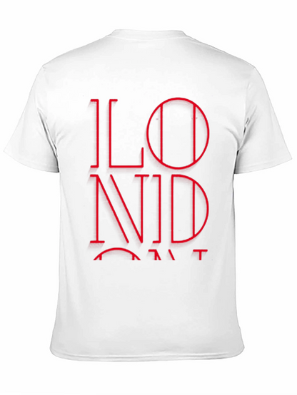 London Red Graphic Black T-Shirt