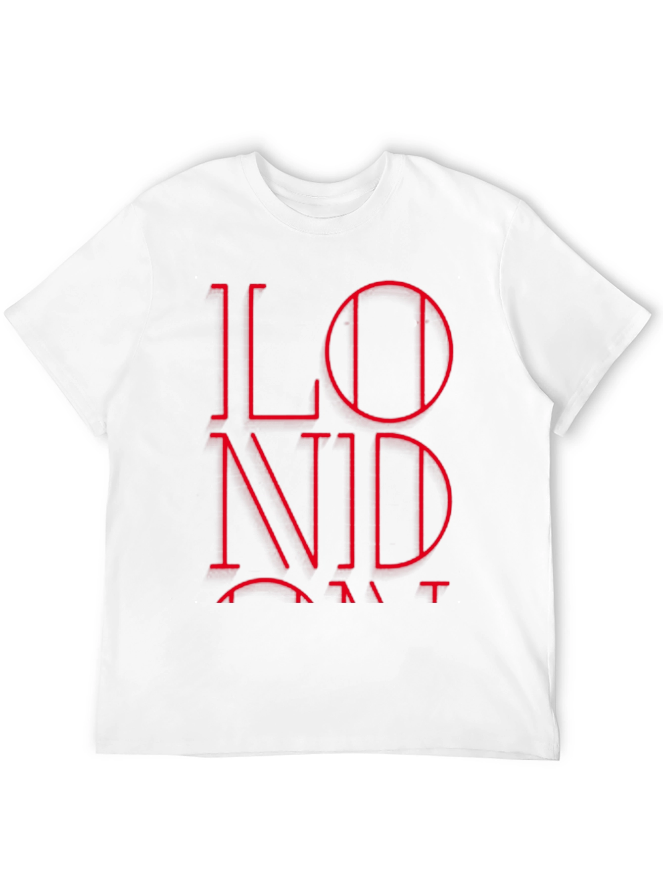 London Red Graphic Black T-Shirt