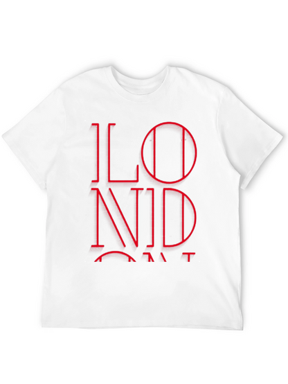 London Red Graphic Black T-Shirt