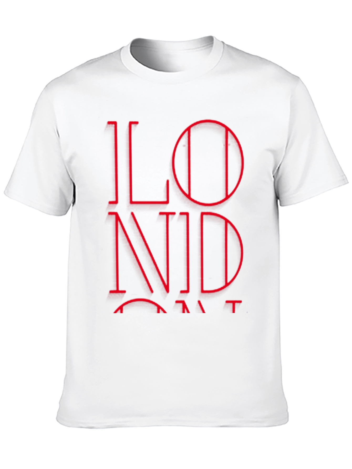 London Red Graphic Black T-Shirt