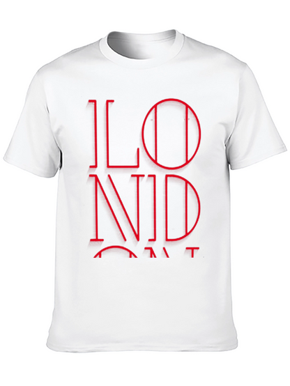 London Red Graphic Black T-Shirt