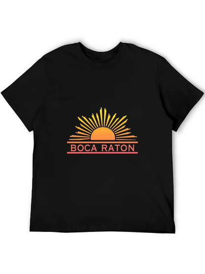 Boca Raton Sun Graphic Tee - Stylish Comfort