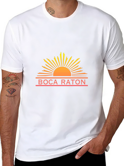 Boca Raton Sun Graphic Tee - Stylish Comfort