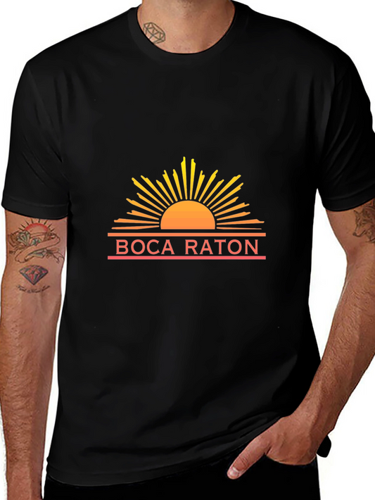 Boca Raton Sun Graphic Tee - Stylish Comfort