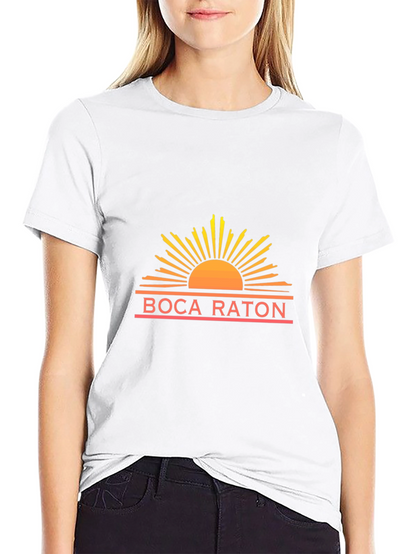 Boca Raton Sun Graphic Tee - Stylish Comfort