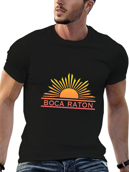Boca Raton Sun Graphic Tee - Stylish Comfort