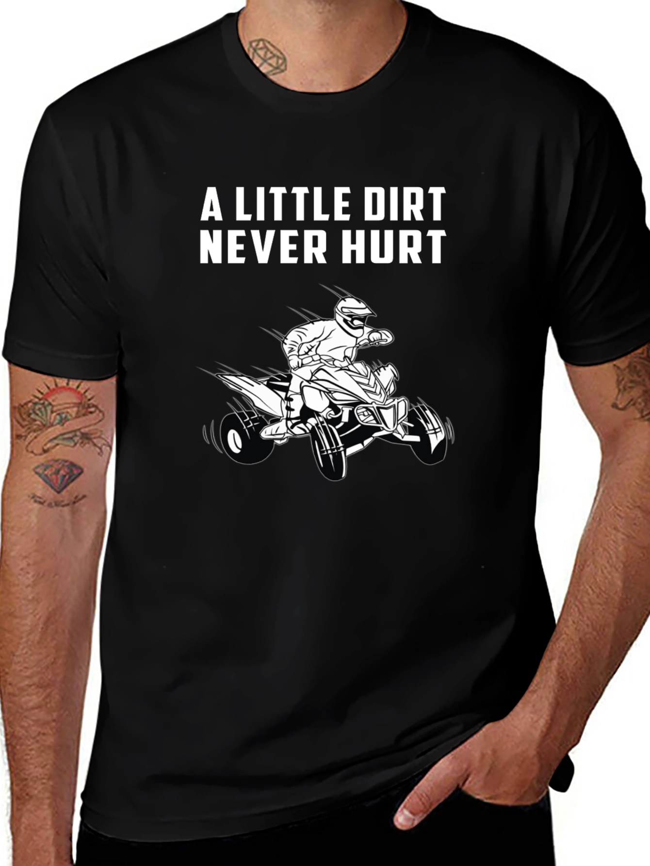 A Little Dirt Never Hurt Black T-Shirt