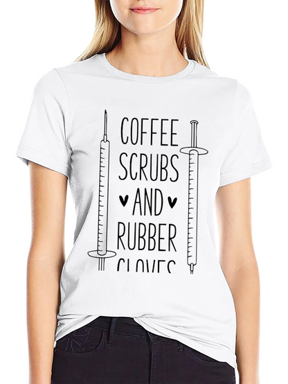 Coffee Scrubs & Rubber Gloves Graphic Tee