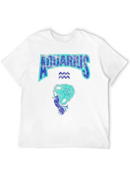 Aquarius Zodiac Sign Graphic T-Shirt