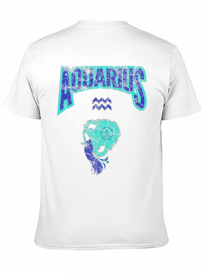 Aquarius Zodiac Sign Graphic T-Shirt