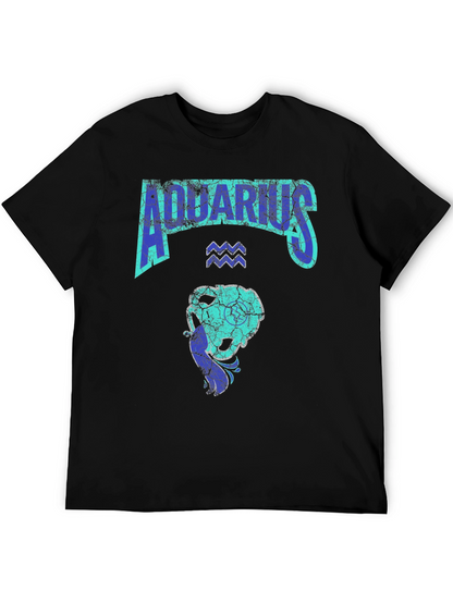 Aquarius Zodiac Sign Graphic T-Shirt