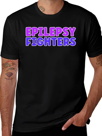 Epilepsy Fighters Graphic Tee - Black