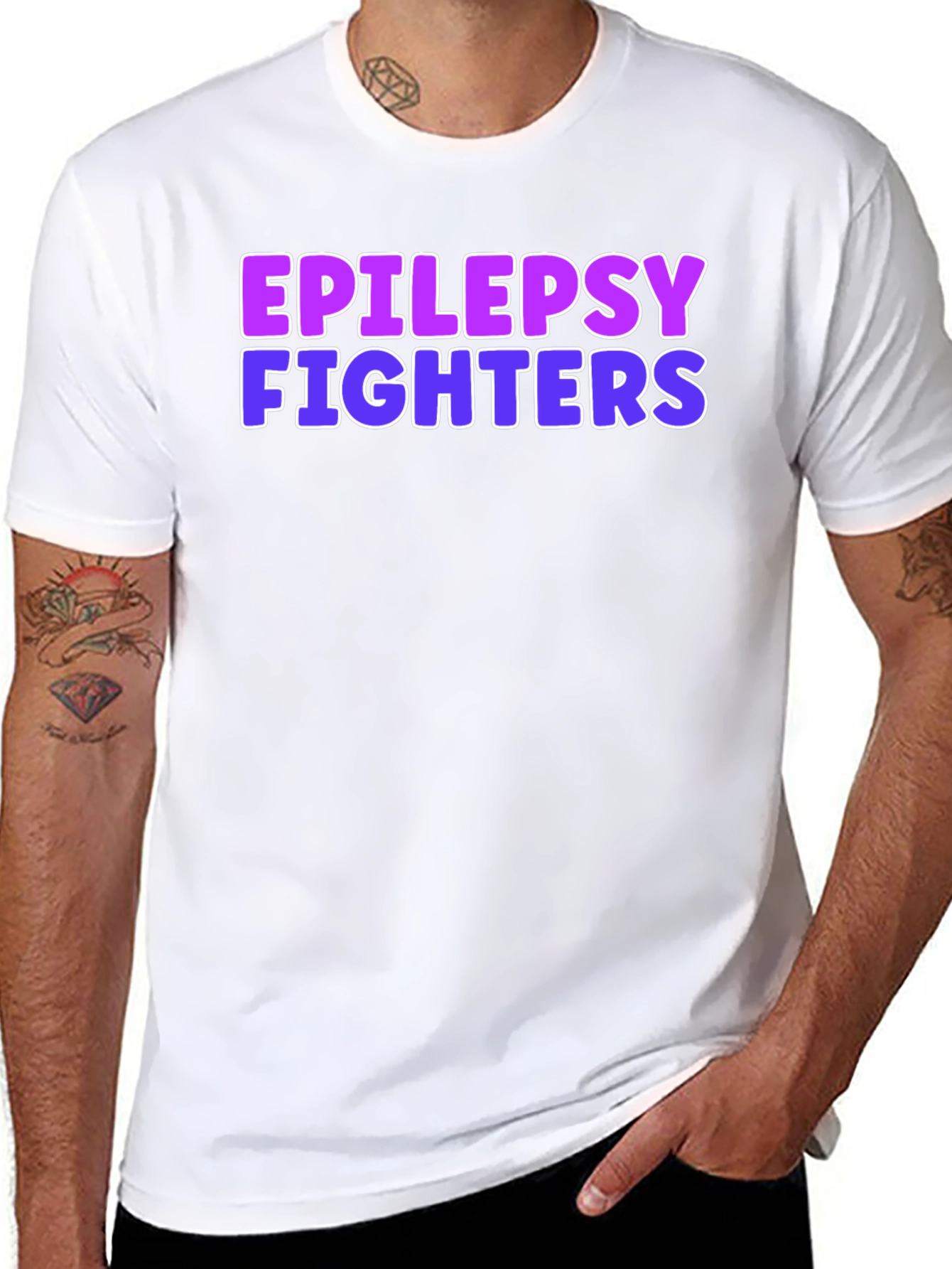 Epilepsy Fighters Graphic Tee - Black