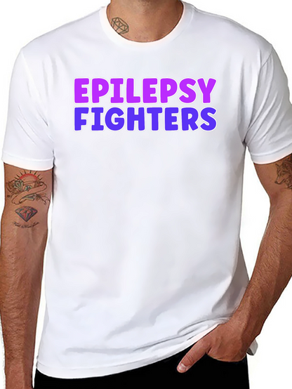 Epilepsy Fighters Graphic Tee - Black
