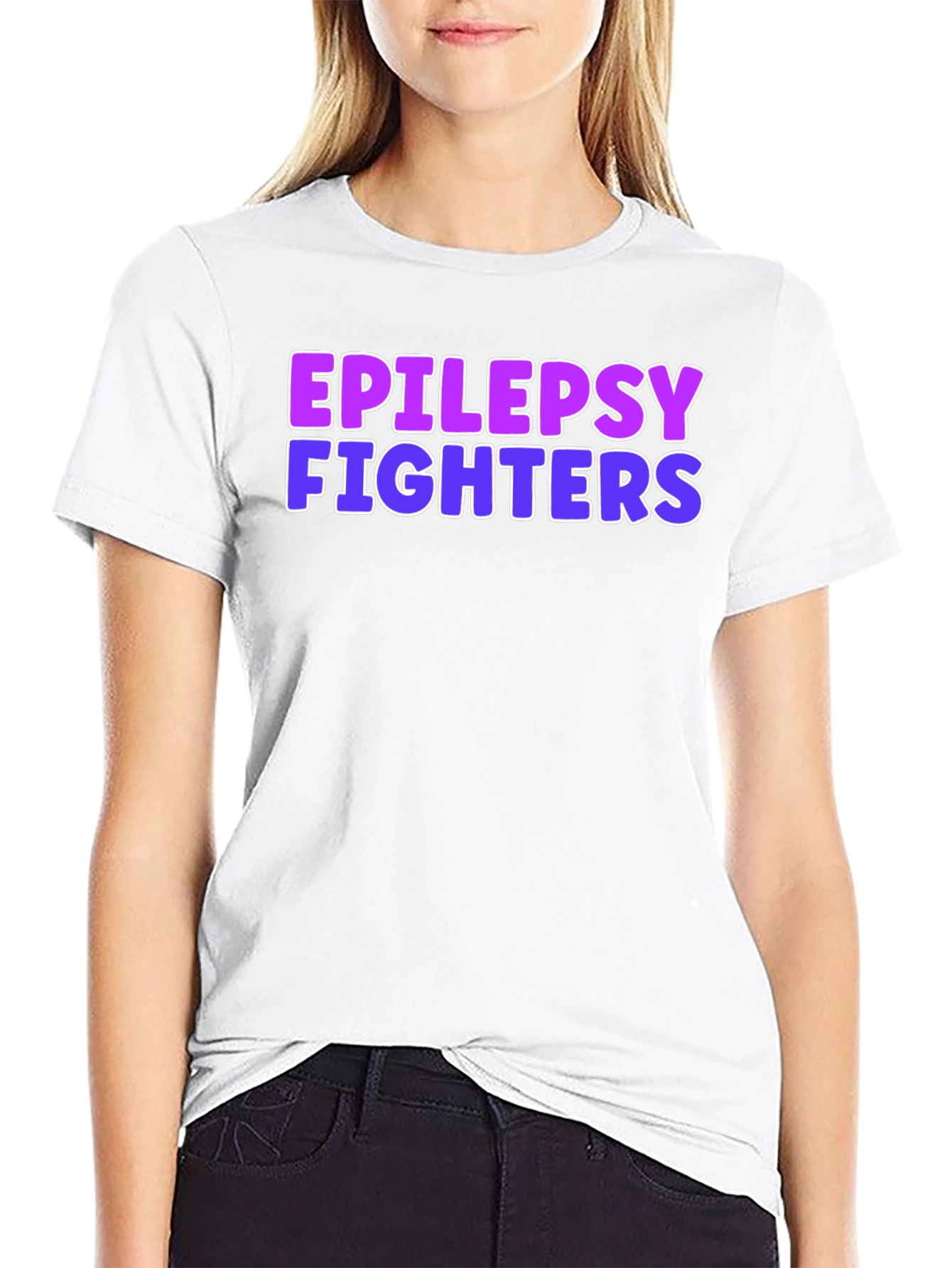 Epilepsy Fighters Graphic Tee - Black