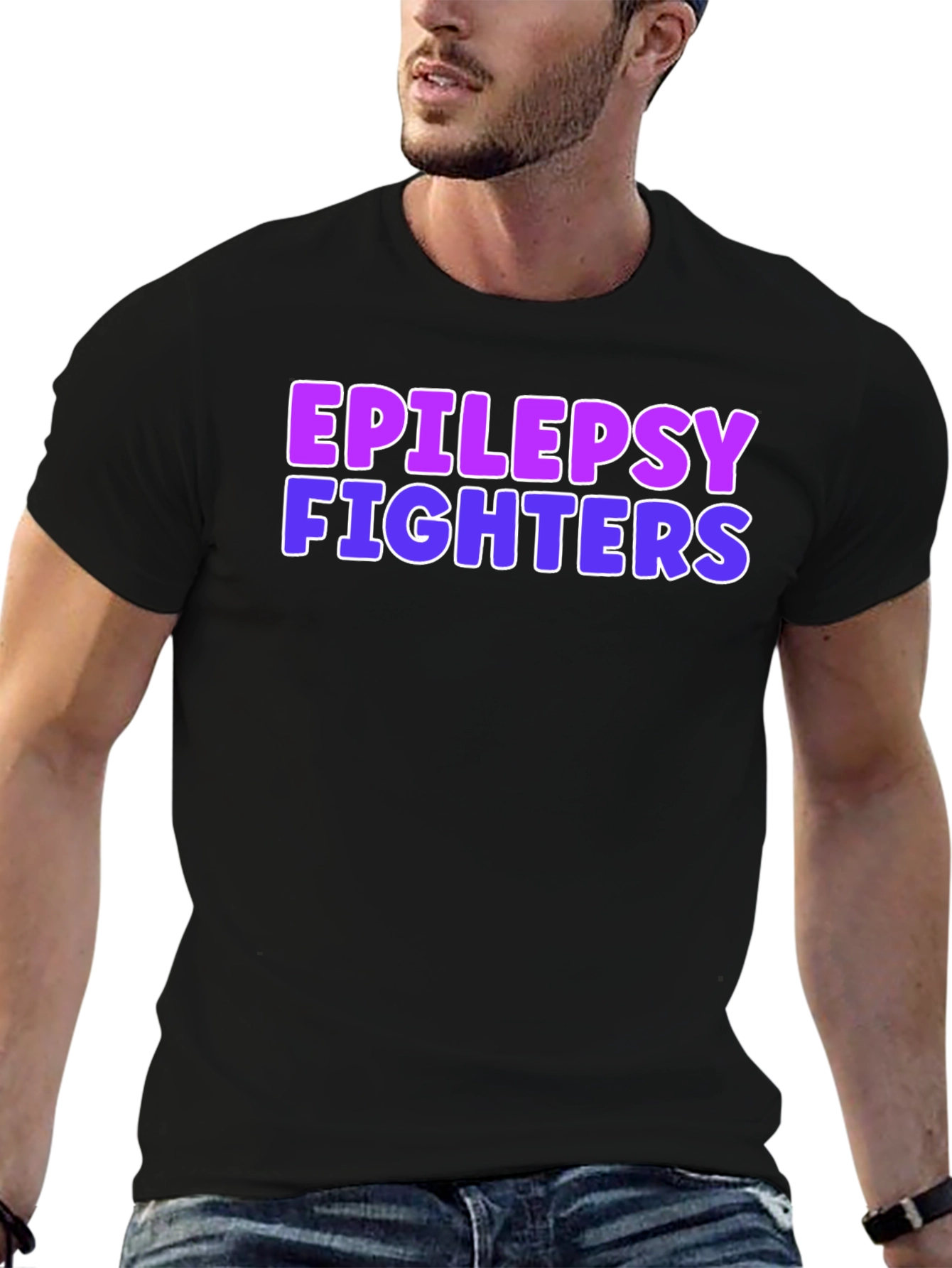 Epilepsy Fighters Graphic Tee - Black