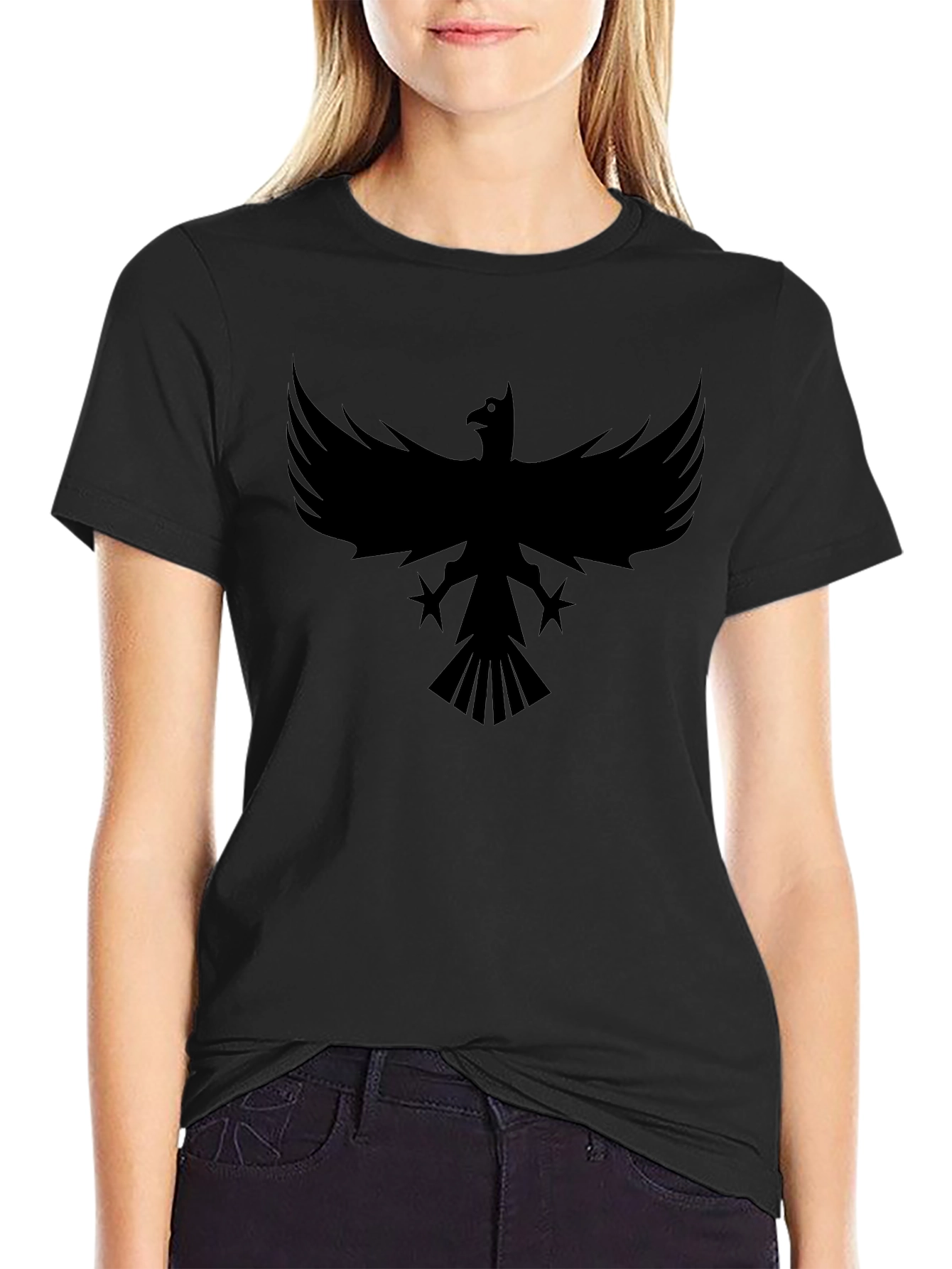Bold Black Phoenix Graphic T-Shirt