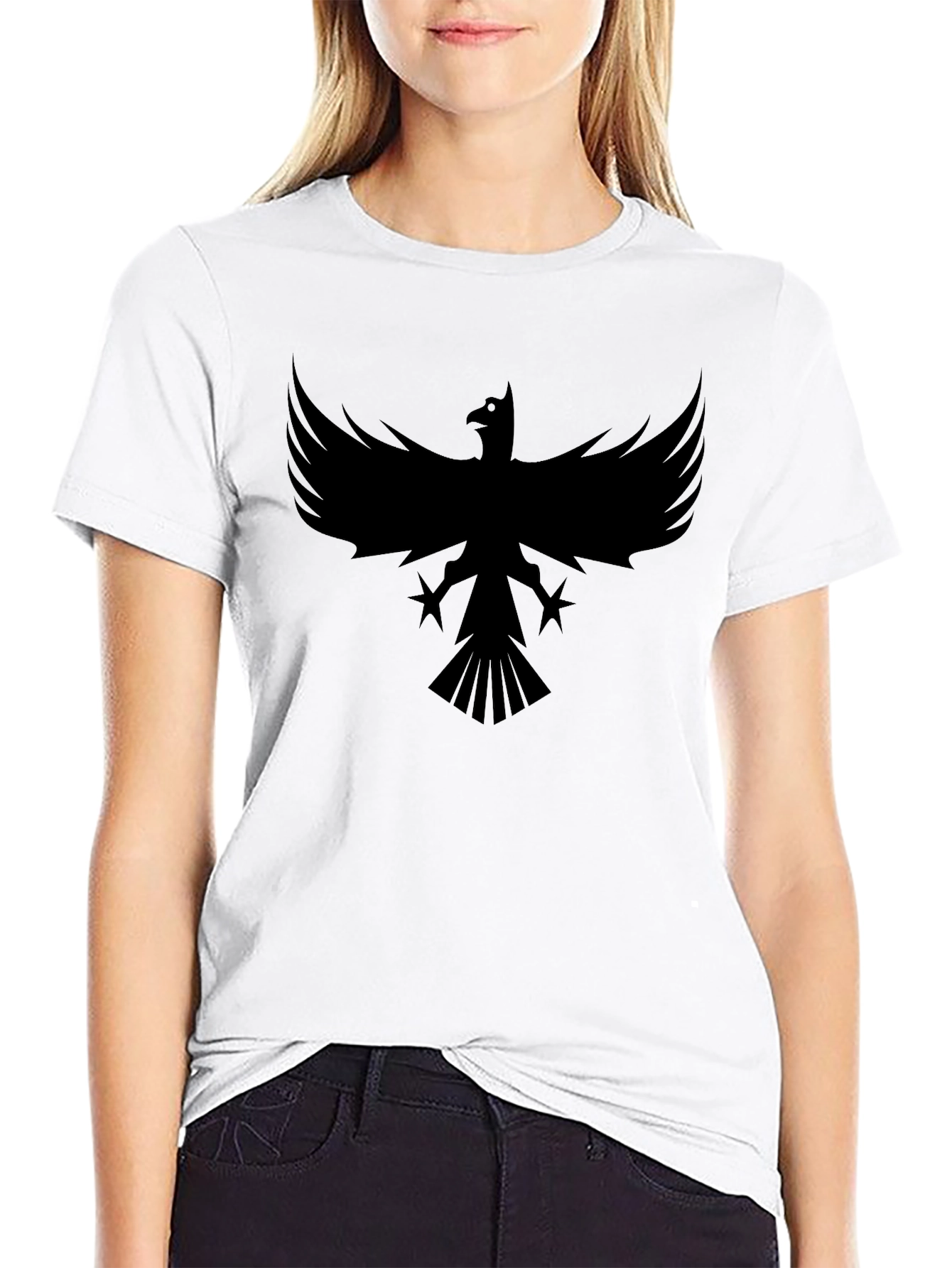 Bold Black Phoenix Graphic T-Shirt